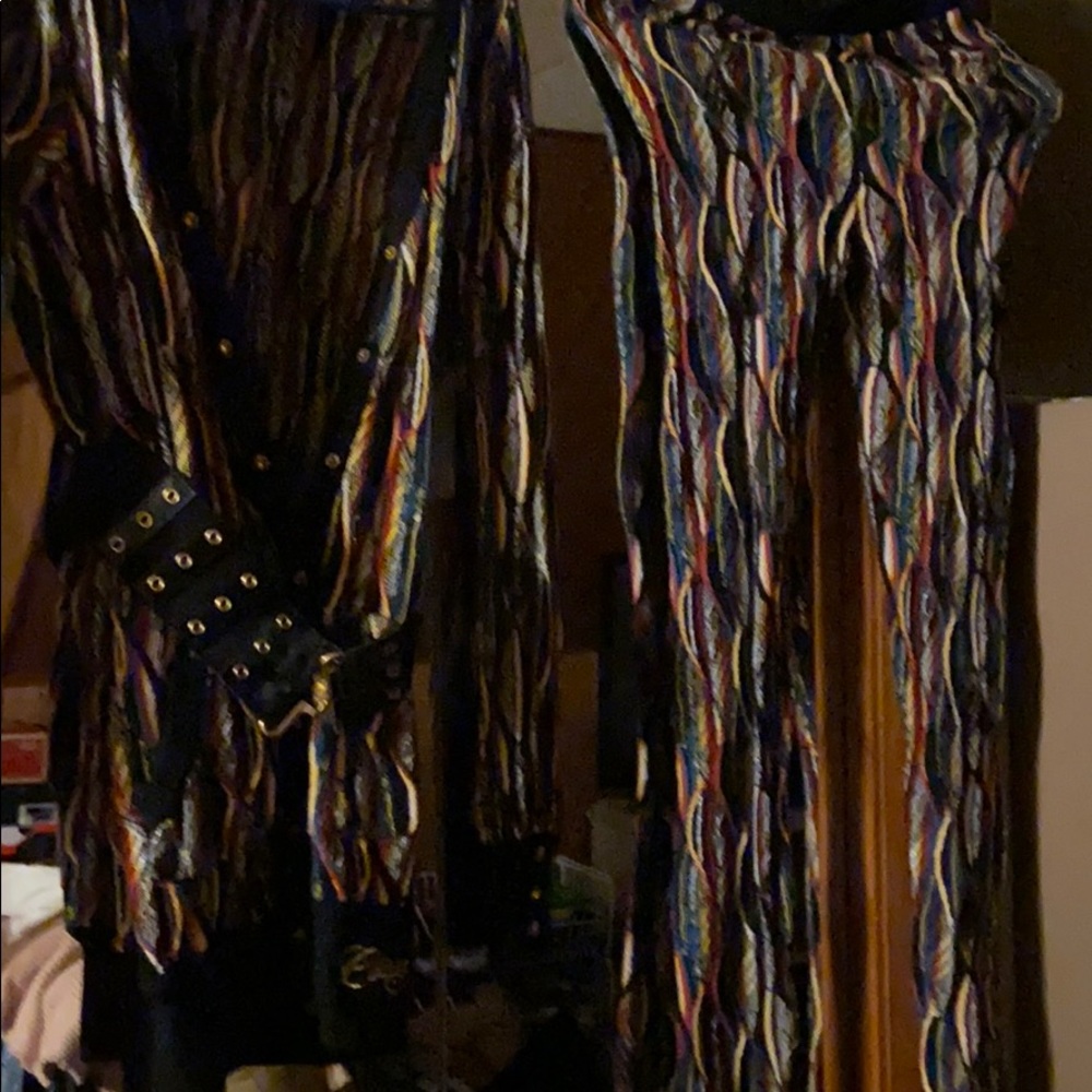 Leggings and a sweater